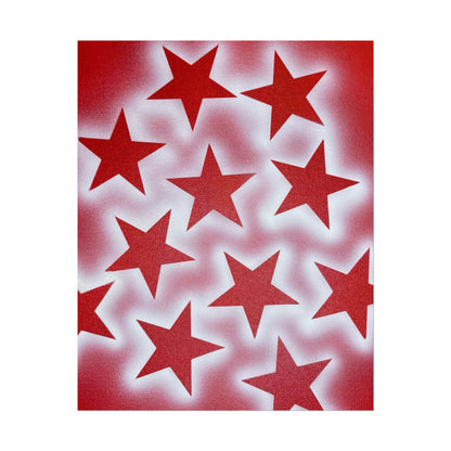 "spicy stardust" airbrush rolled print