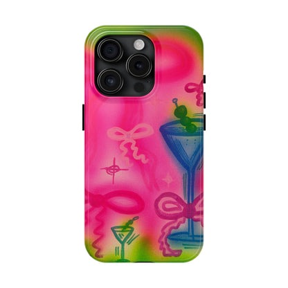 "bow martini" airbrush iPhone case