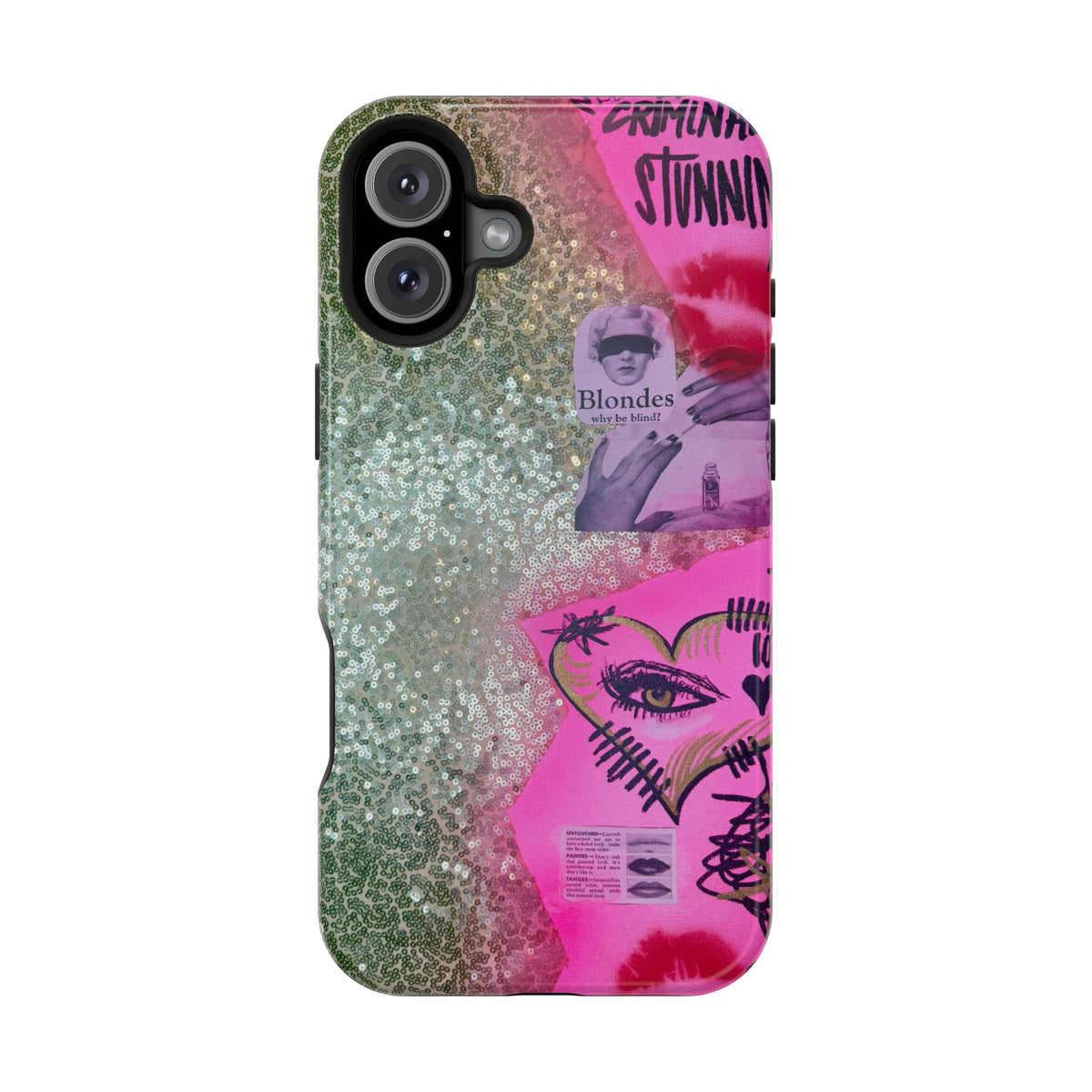 MagSafe "glitter gloss" airbrush iPhone case