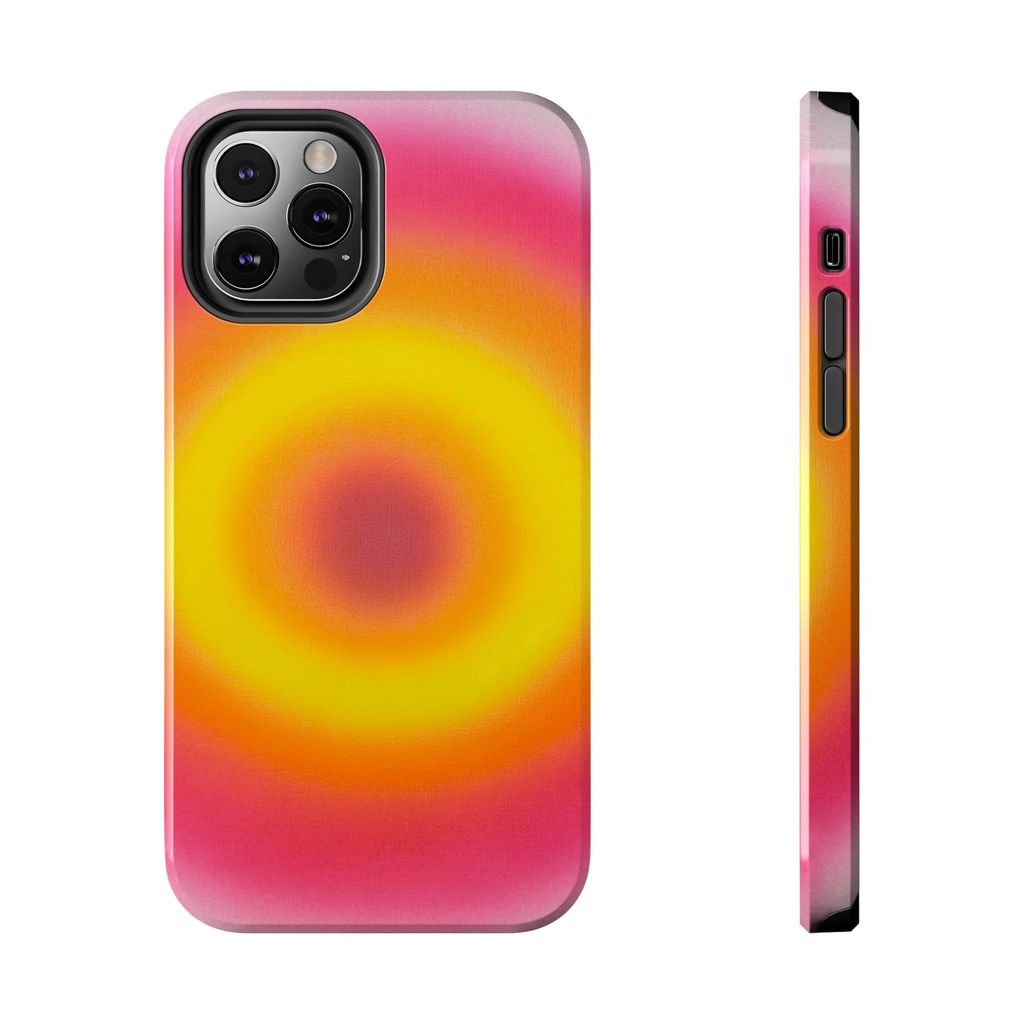 "pink lemonade aura" airbrush iPhone case