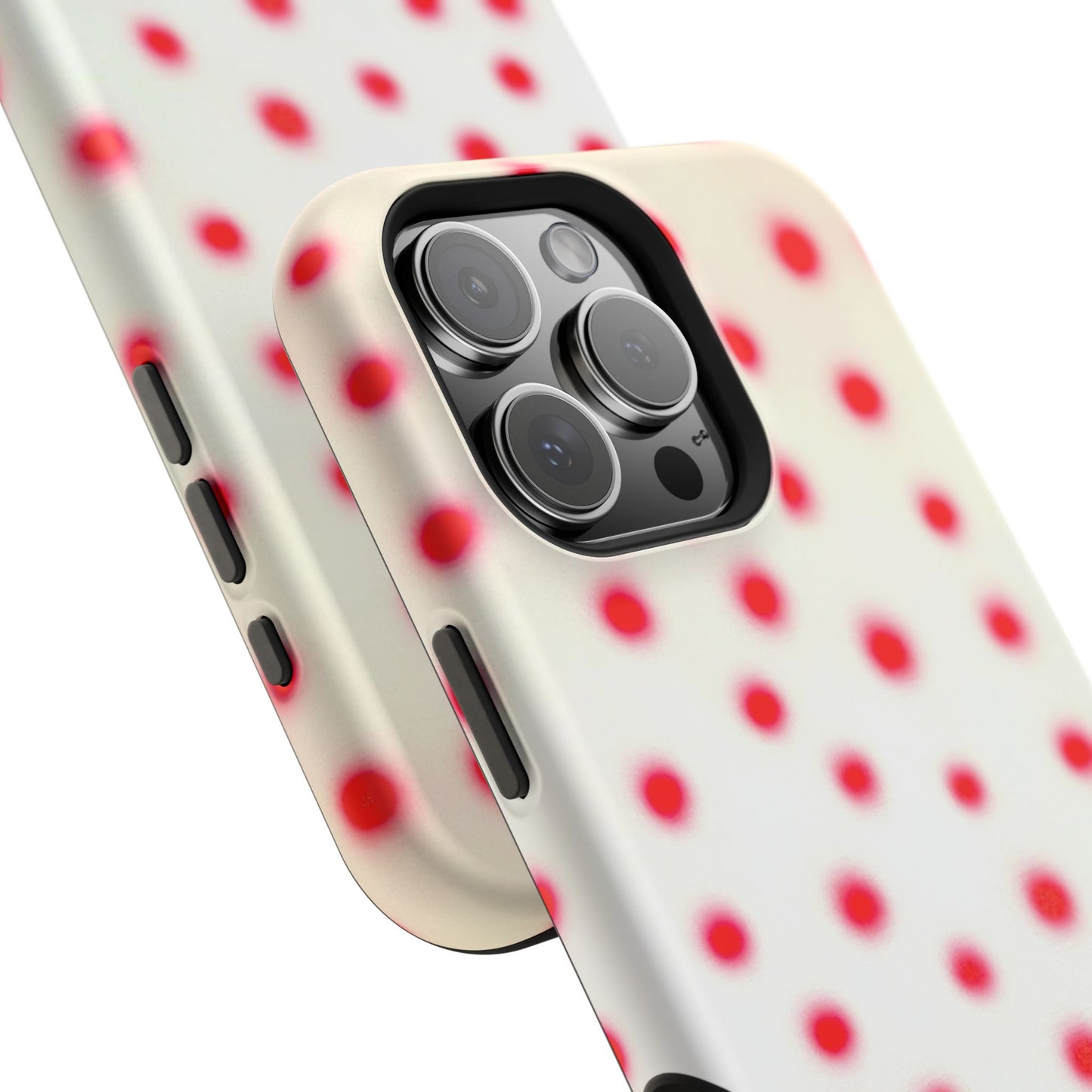 MagSafe "vanilla cherry polka dot" airbrush iPhone case