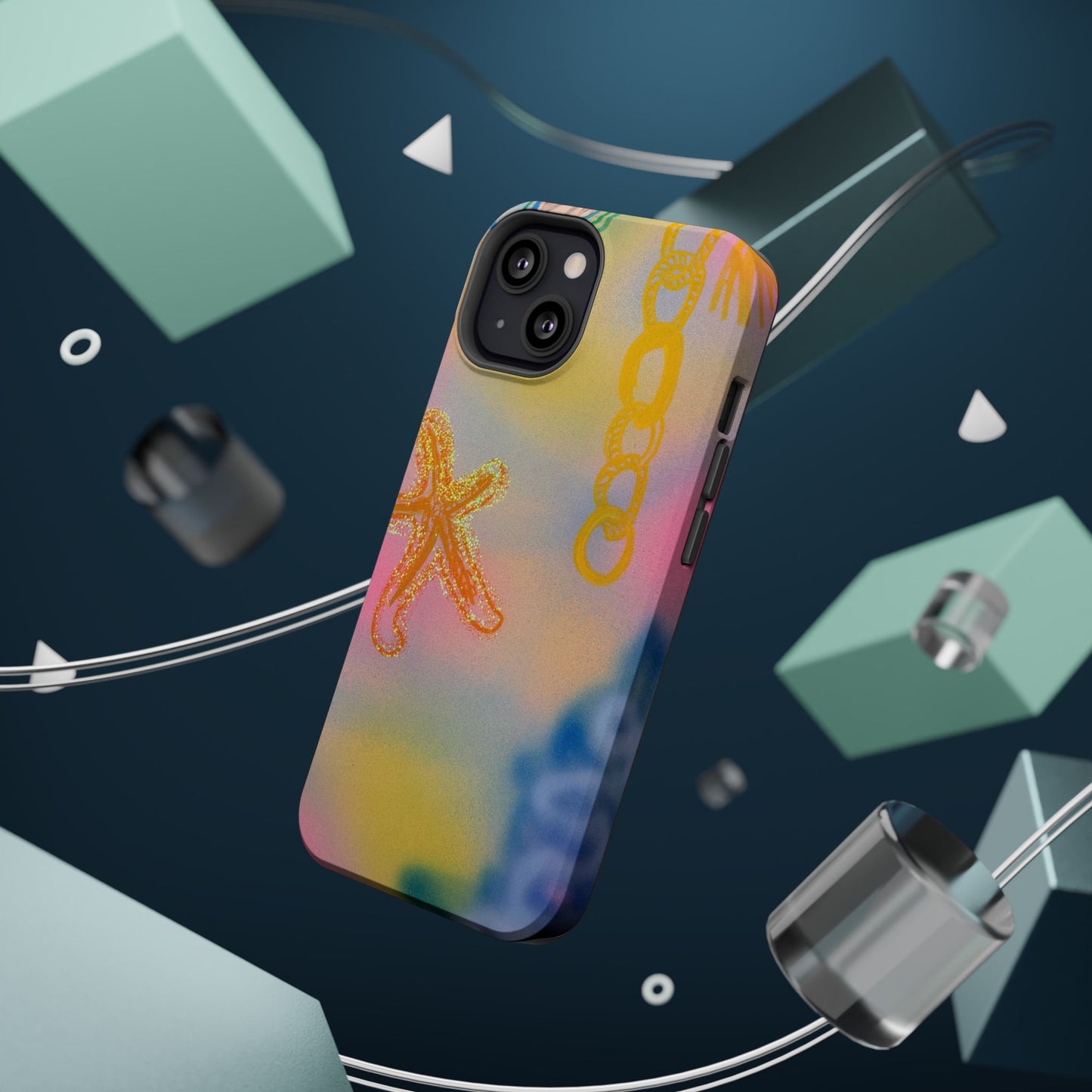MagSafe "sweet starfish" airbrush iPhone case