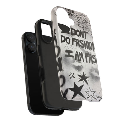 "i am fashion" airbrush iPhone case