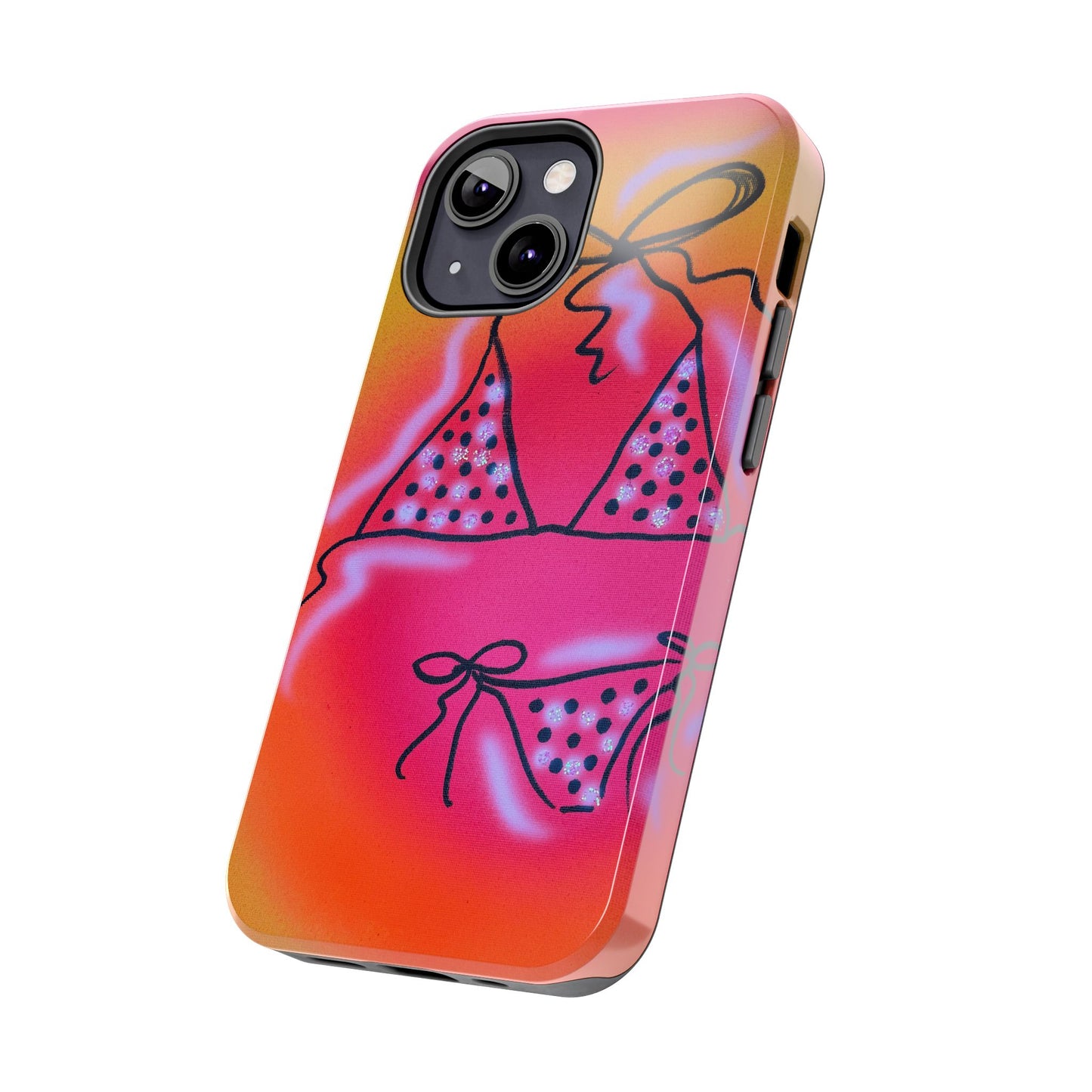 "glitter bikini" airbrush iPhone case