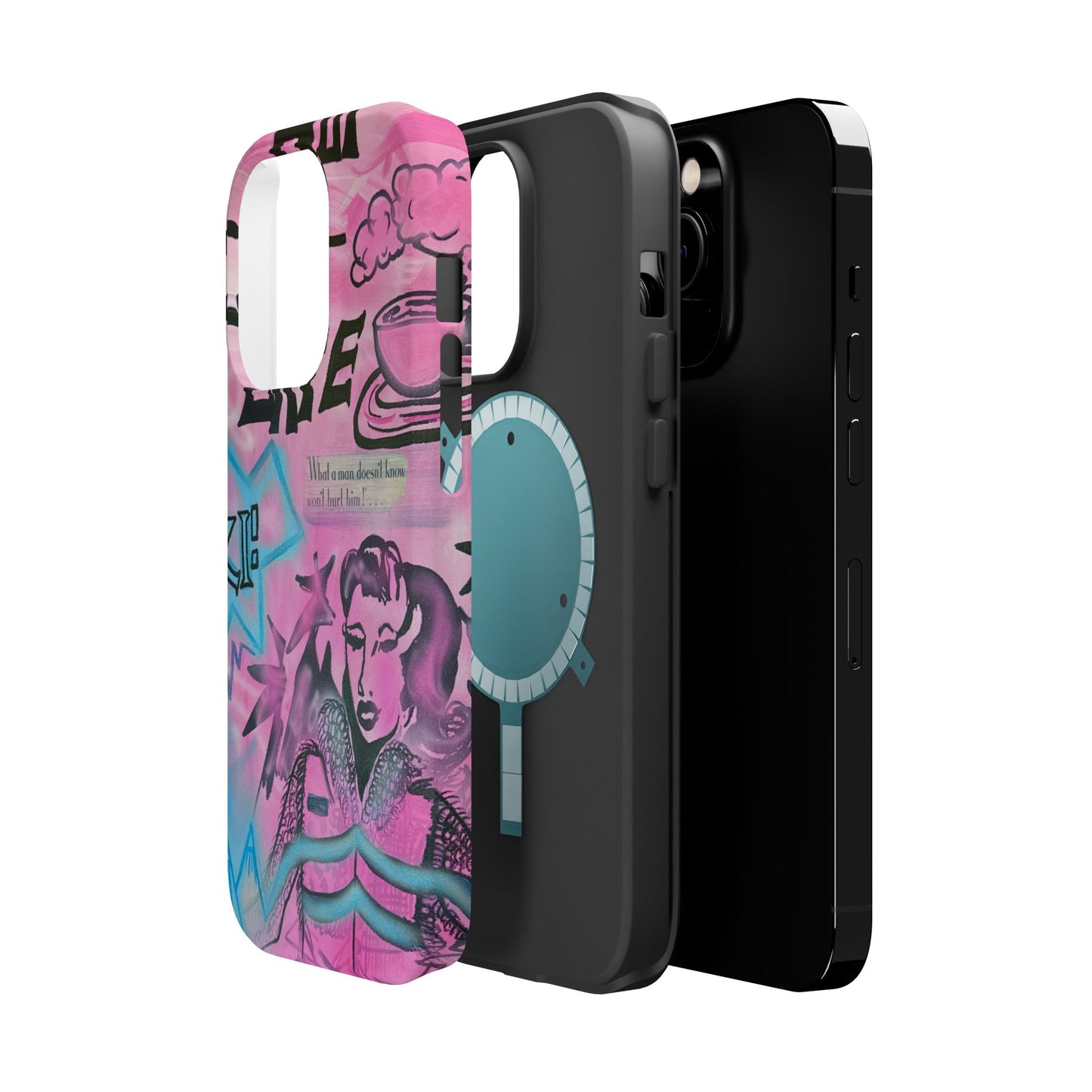MagSafe "avant le ski" airbrush iPhone case