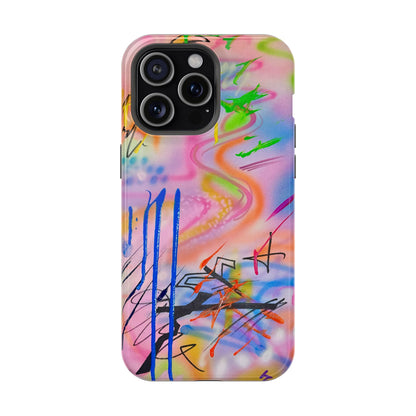 MagSafe "neon haze" airbrush iPhone case