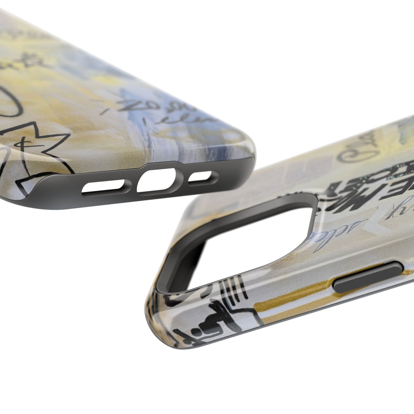 MagSafe "golden glacier" airbrush iPhone case