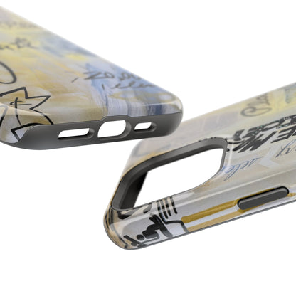 MagSafe "golden glacier" airbrush iPhone case