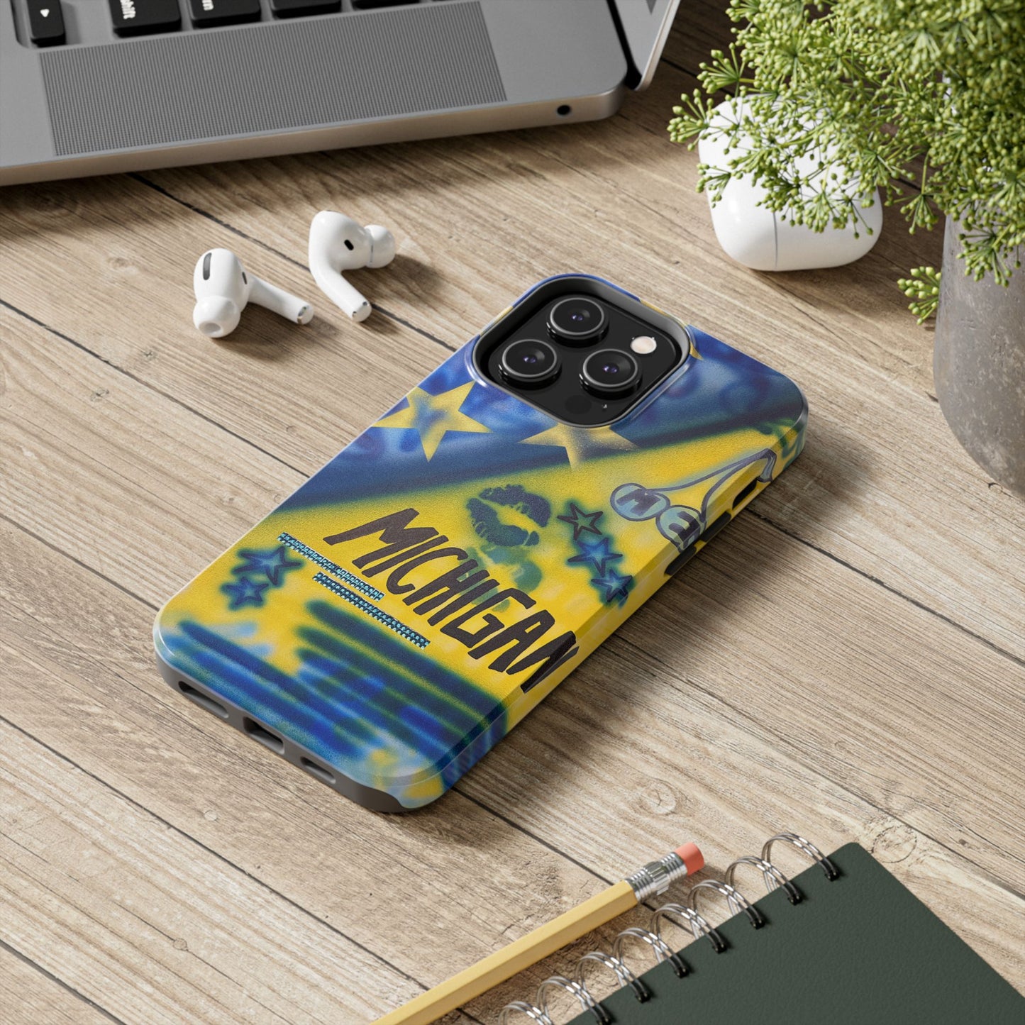 "ann arbor, michigan" airbrush iPhone case