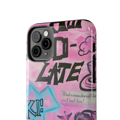 "avant le ski" airbrush iPhone case