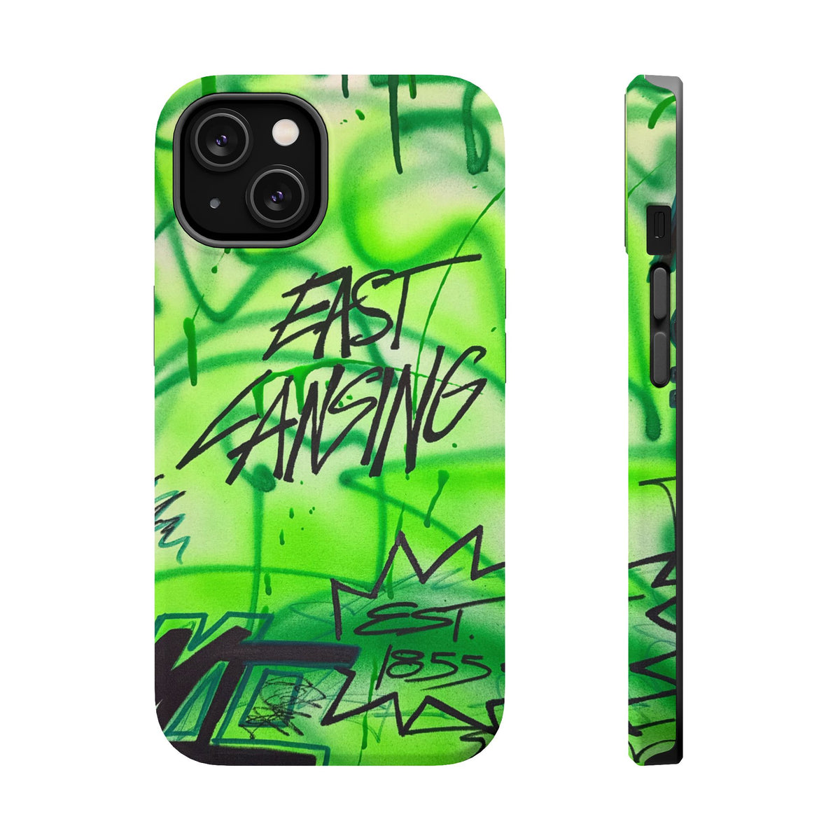 MagSafe "east lansing, mi" airbrush iPhone case