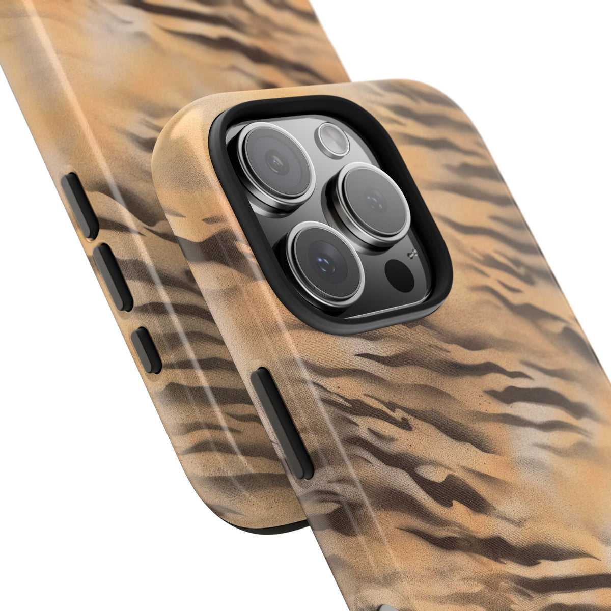 neutral tiger airbrush iPhone case