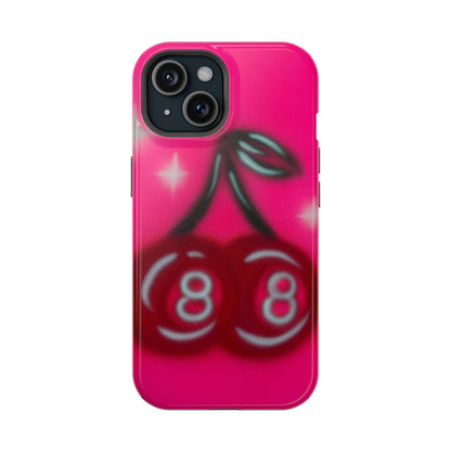 MagSafe "cherry 8ball" airbrush iPhone case