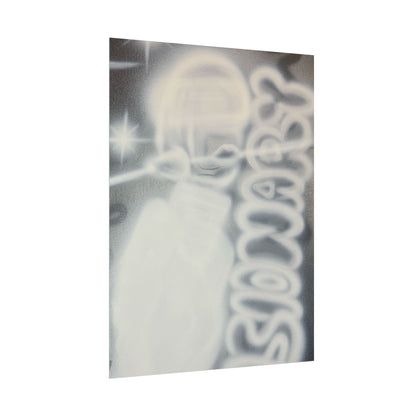 "visionary" airbrush rolled print