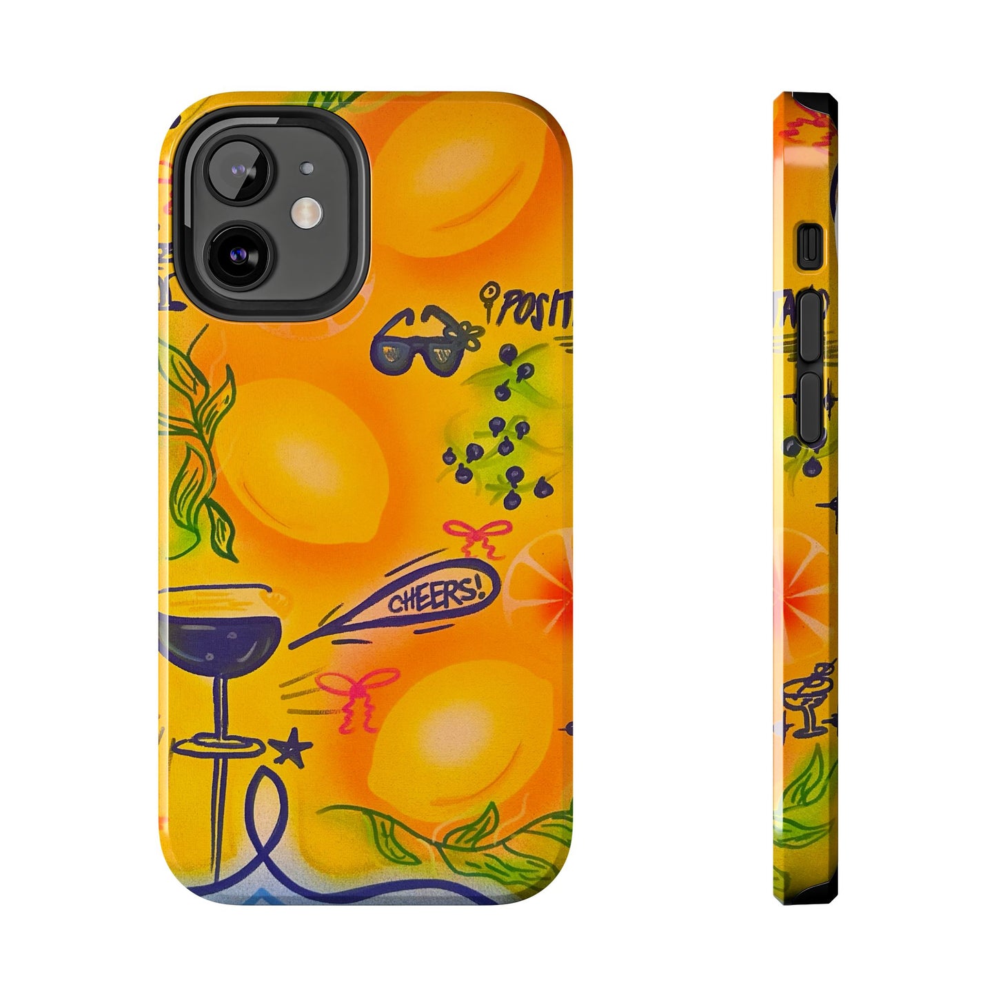 "citrus coastline" airbrush iPhone case