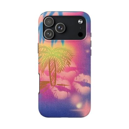 "glowy night" airbrush iPhone case
