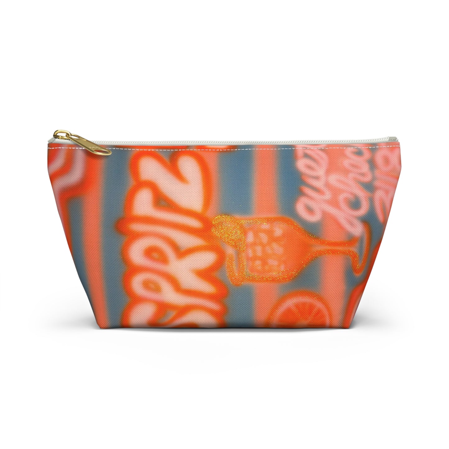 "aperol spritz pt. 2" airbrush makeup pouch