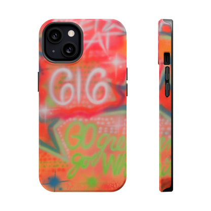 MagSafe custom @msualphaphi airbrush iPhone case