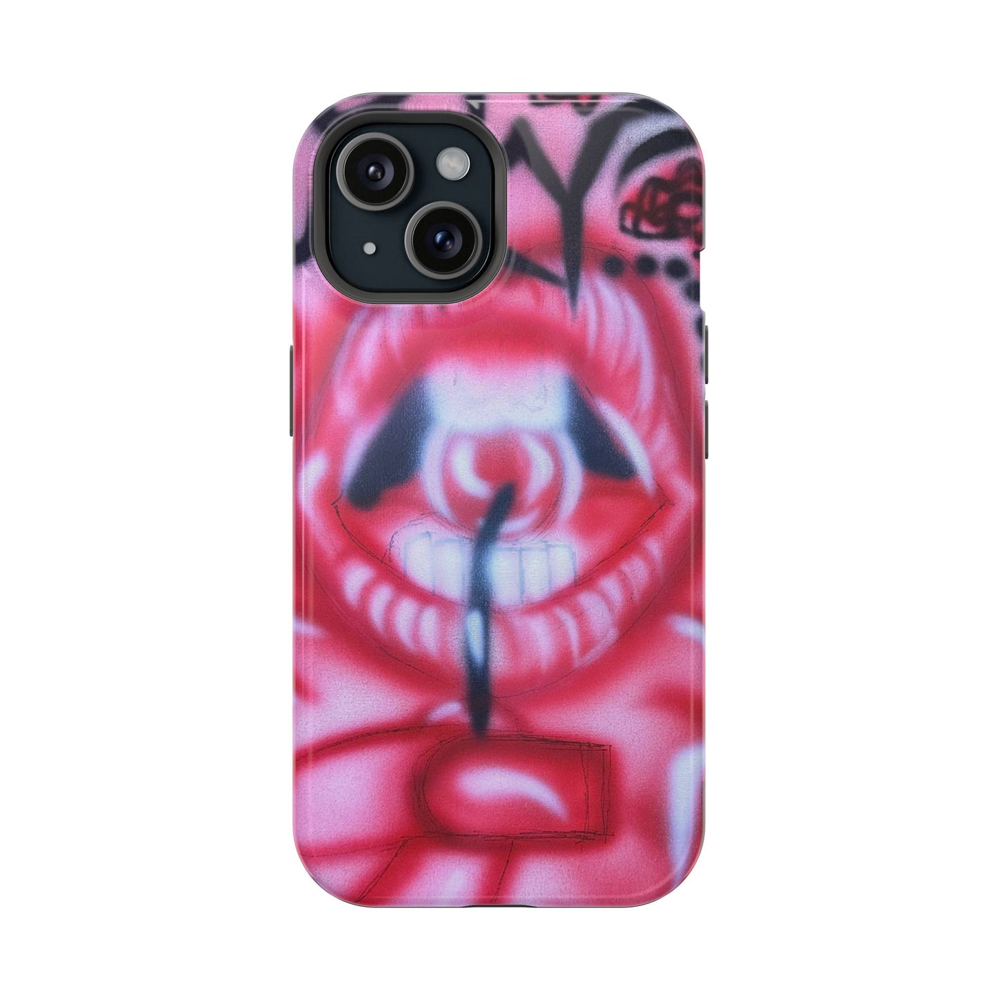 MagSafe "be happy, go lucky" Airbrush-iPhone-Hülle