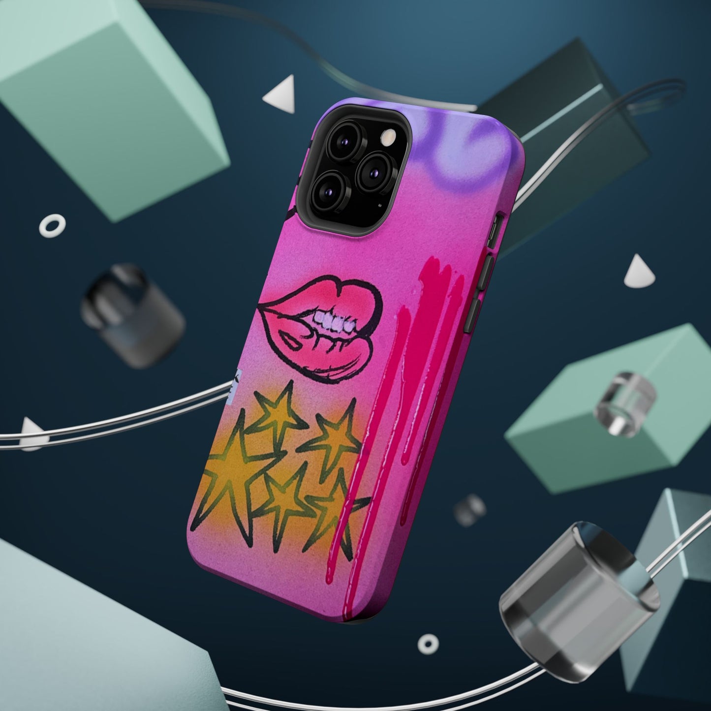 MagSafe "star drip" airbrush iPhone case