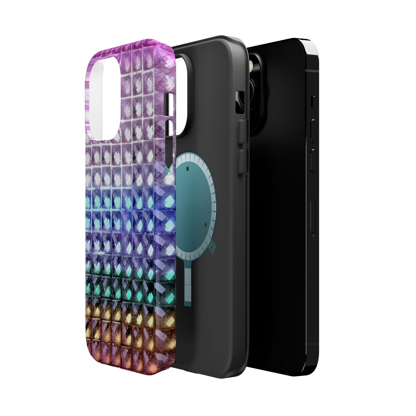MagSafe "multicolor studs" airbrush iPhone case