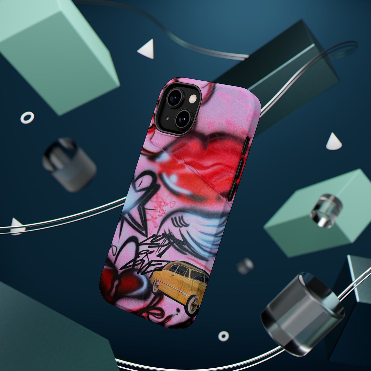MagSafe "lust or love" airbrush iPhone case