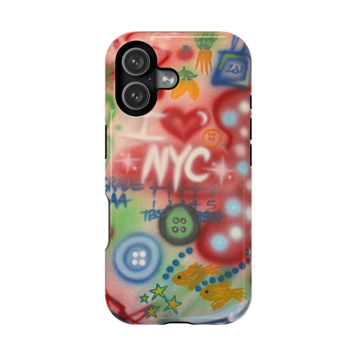 MagSafe "i <3 NYC" airbrush iPhone case