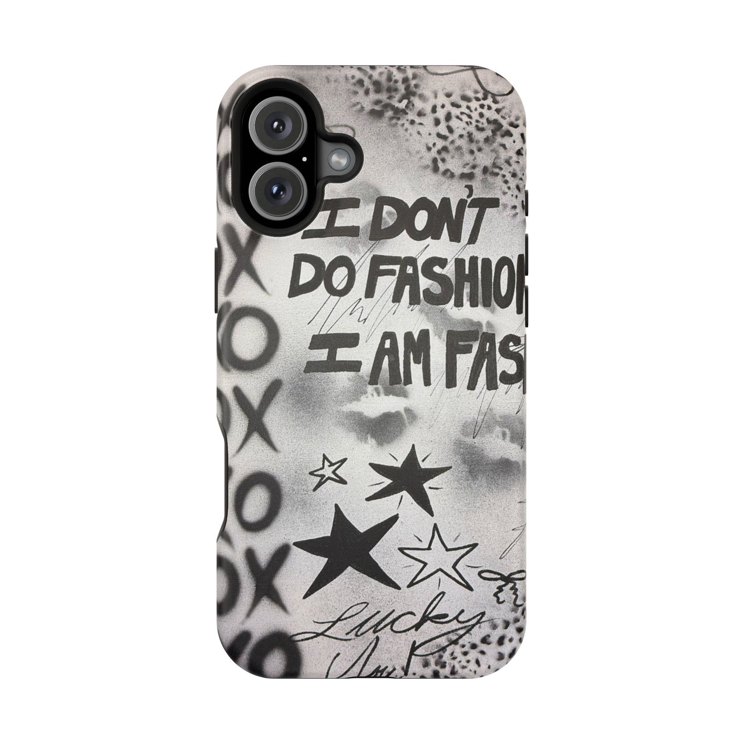 MagSafe "i am fashion" airbrush iPhone case