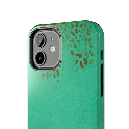 "teal cheetah" airbrush iPhone case