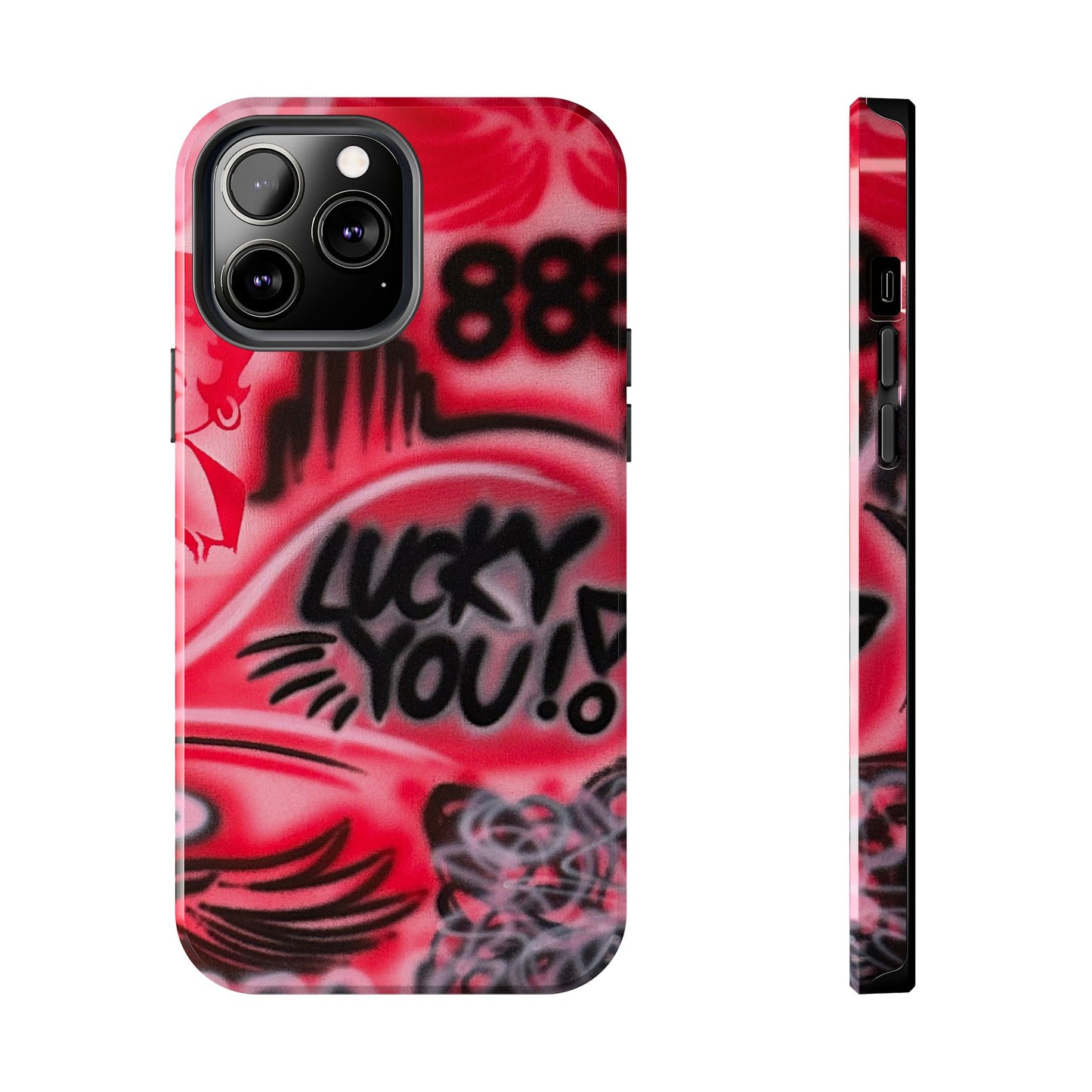 "LUCKY YOU! PT. 2" airbrush iPhone case