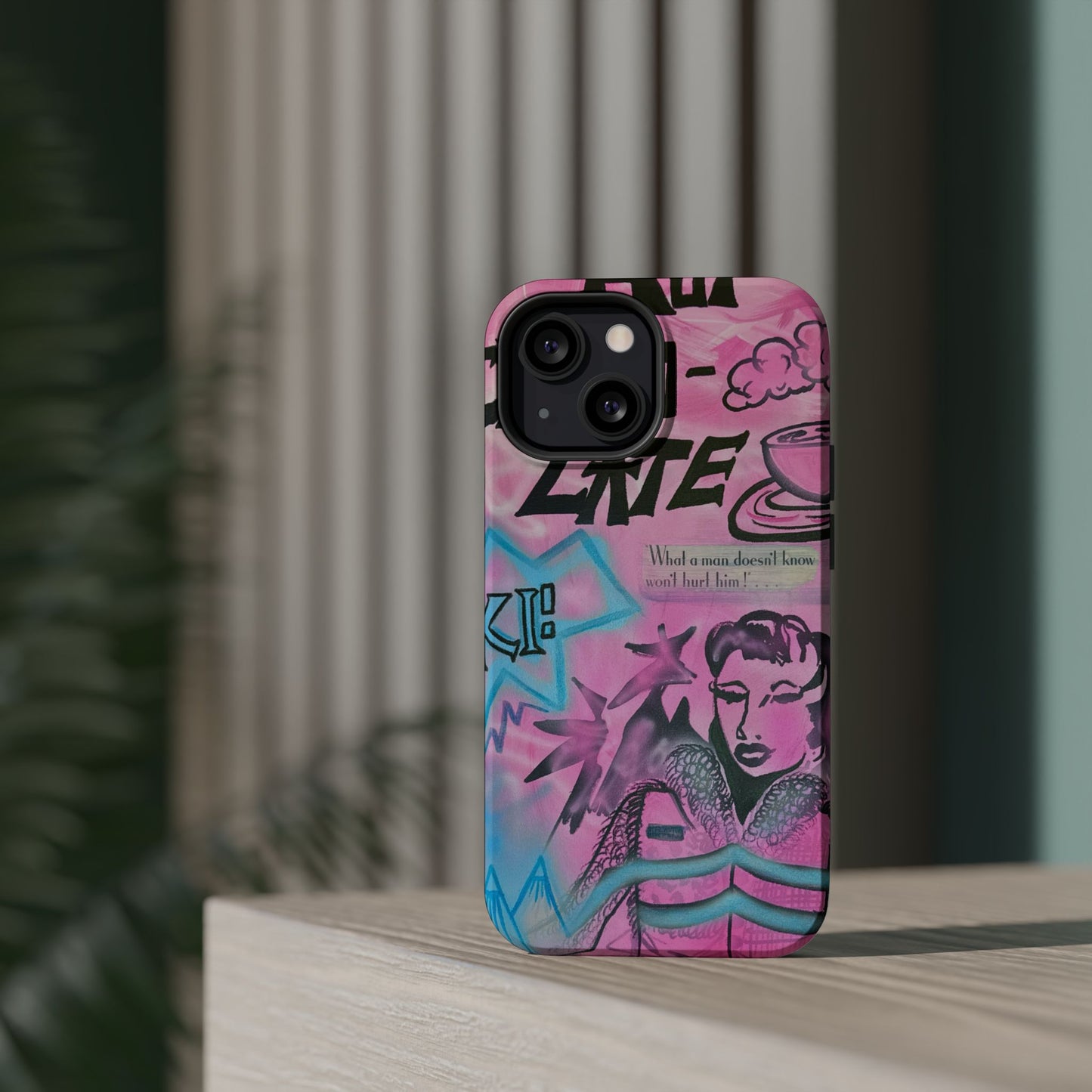 MagSafe "avant le ski" airbrush iPhone case