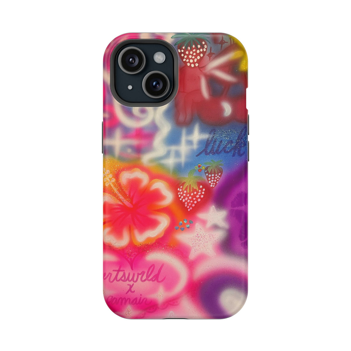 MagSafe „luck & luv“ Airbrush iPhone-Hülle