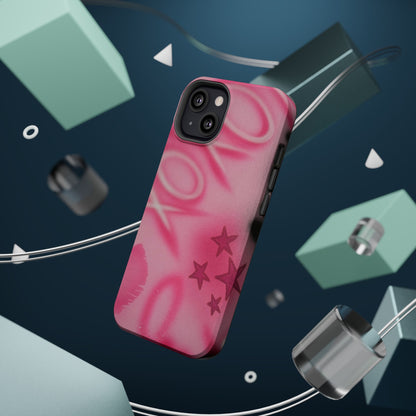 MagSafe "perfectly pink" airbrush iPhone case