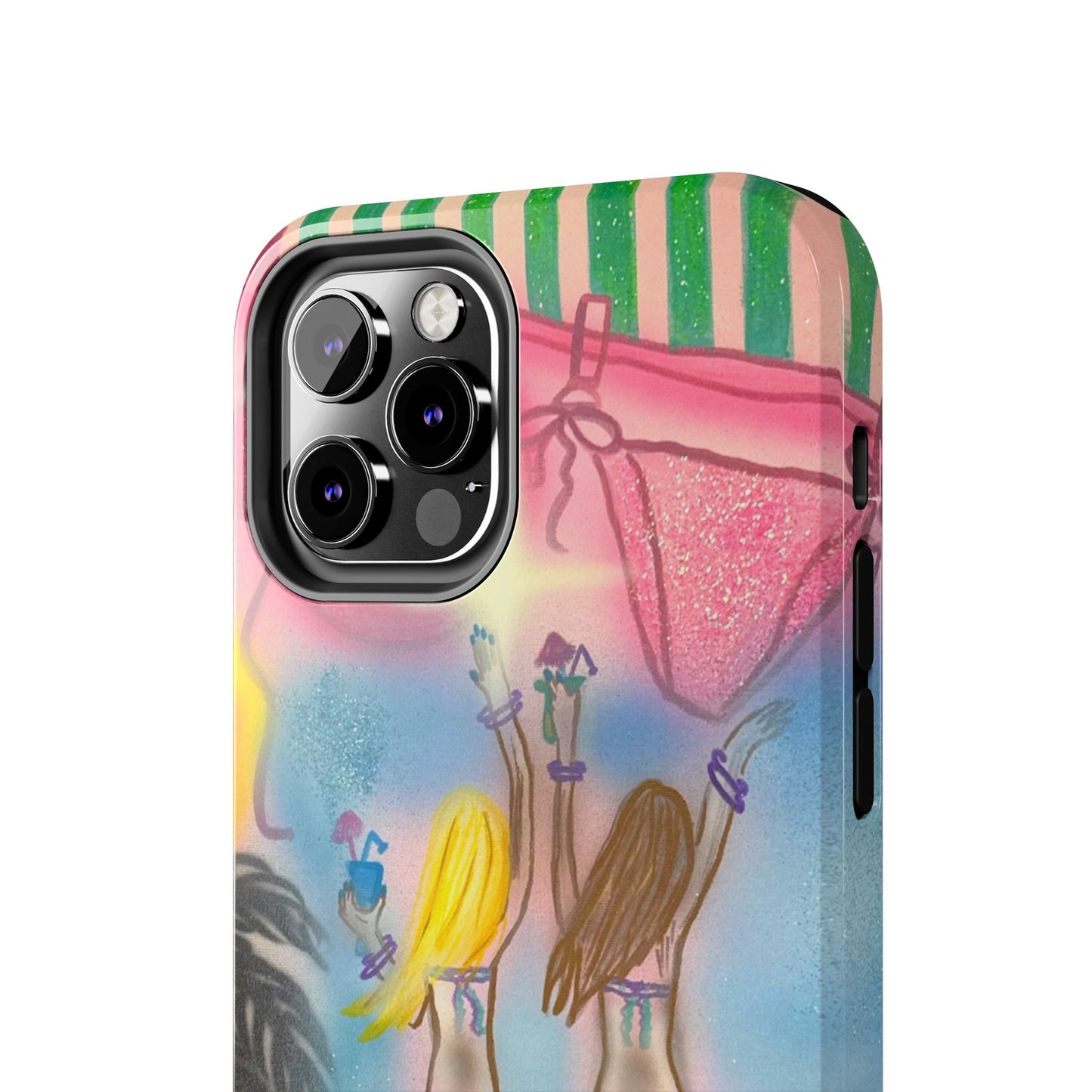"kinis & tinis" airbrush iPhone case