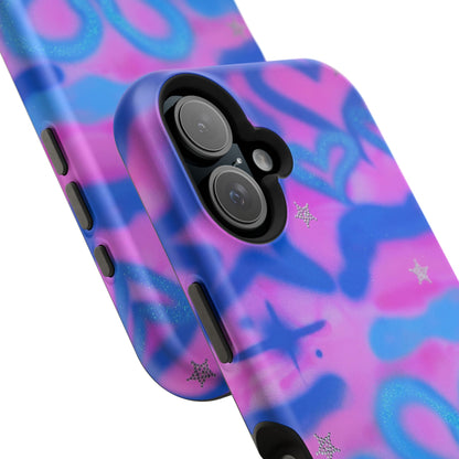 MagSafe "blue camo" airbrush iPhone case