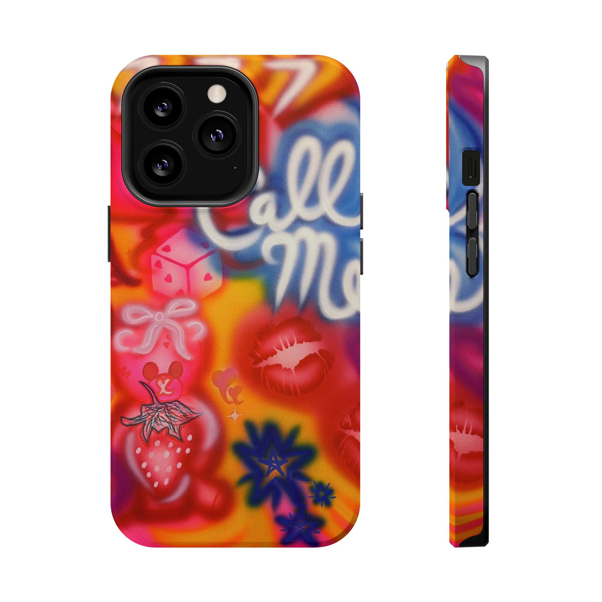 MagSafe "CALL ME!" airbrush iPhone case