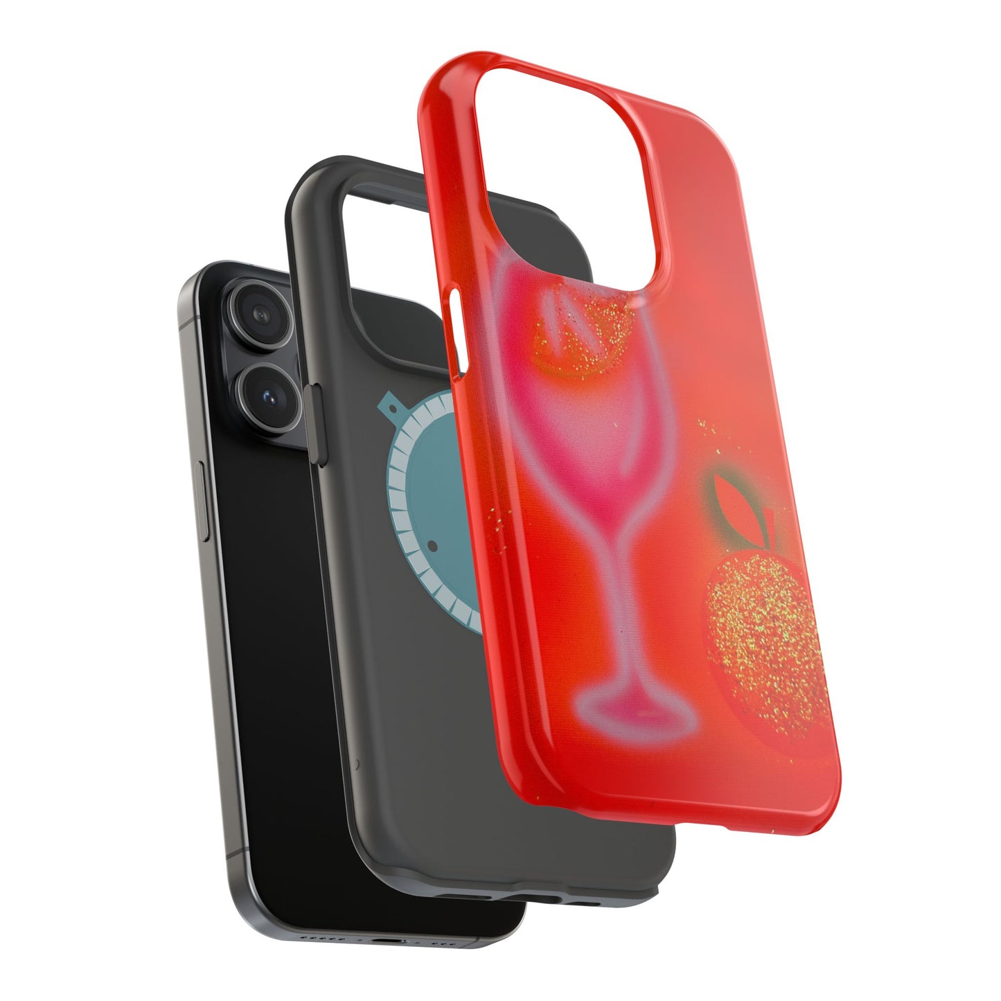 MagSafe "aperol spritz" airbrush iPhone case
