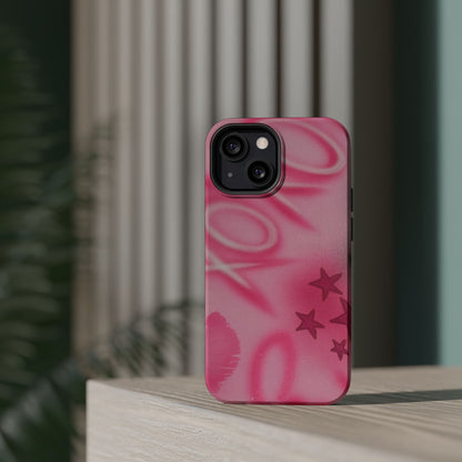 MagSafe "perfectly pink" airbrush iPhone case