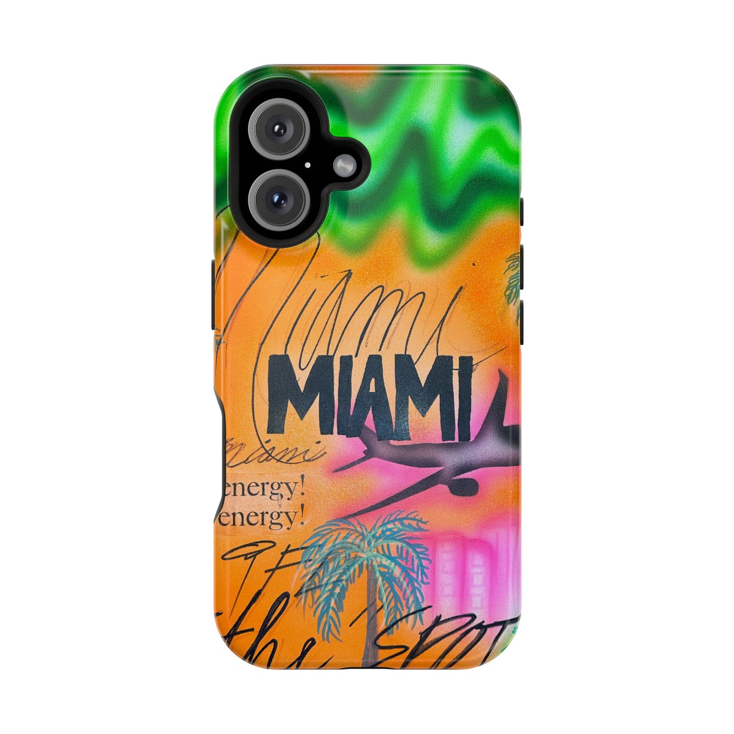 MagSafe "miami, fl" Airbrush iPhone Hülle