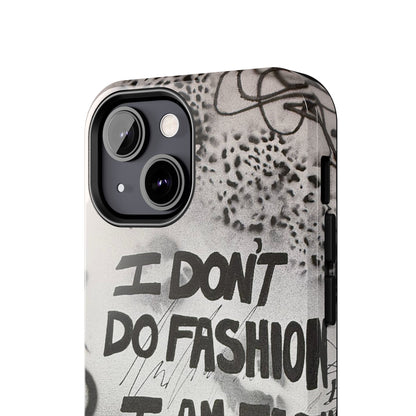 "i am fashion" airbrush iPhone case