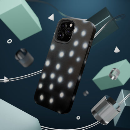 MagSafe "coconut noir polka dot" airbrush iPhone case