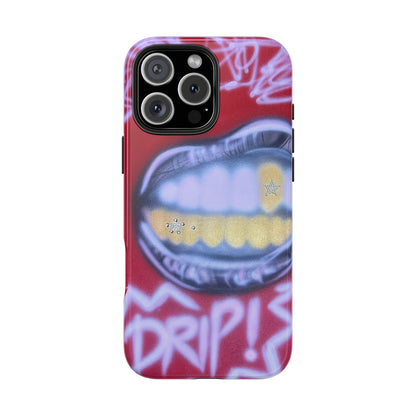 "tooth drip" airbrush iPhone case