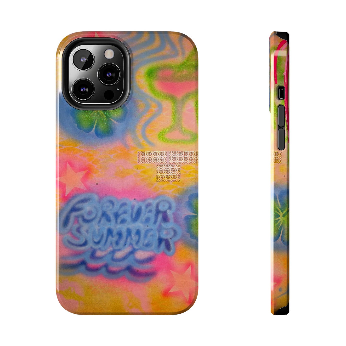 "forever summer" airbrush iPhone case