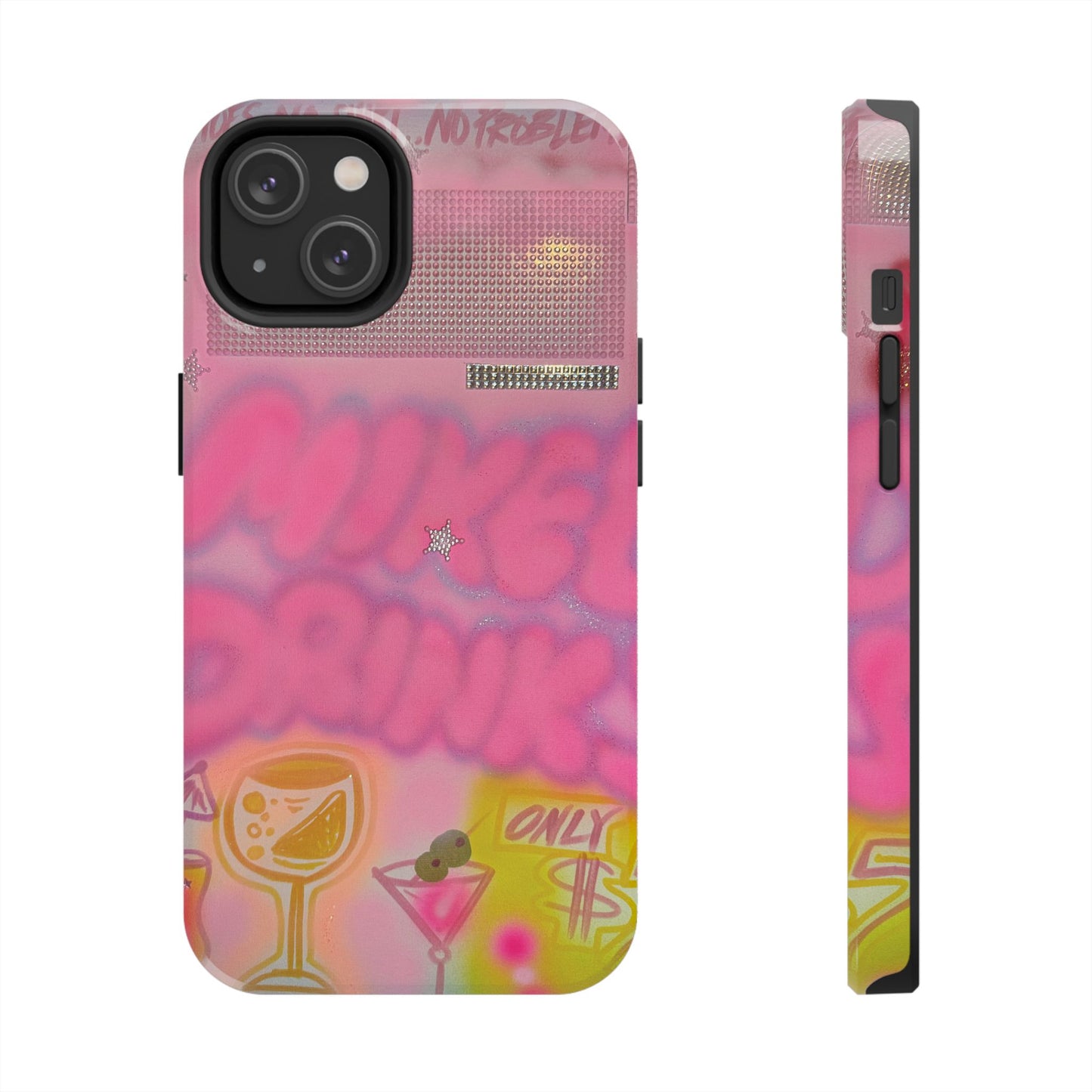 "mixed drinks" airbrush iPhone case