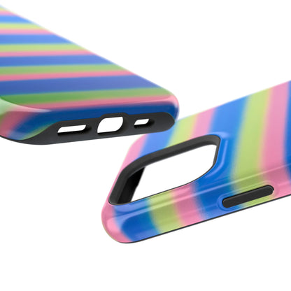 MagSafe "sherbet stripes" airbrush iPhone case