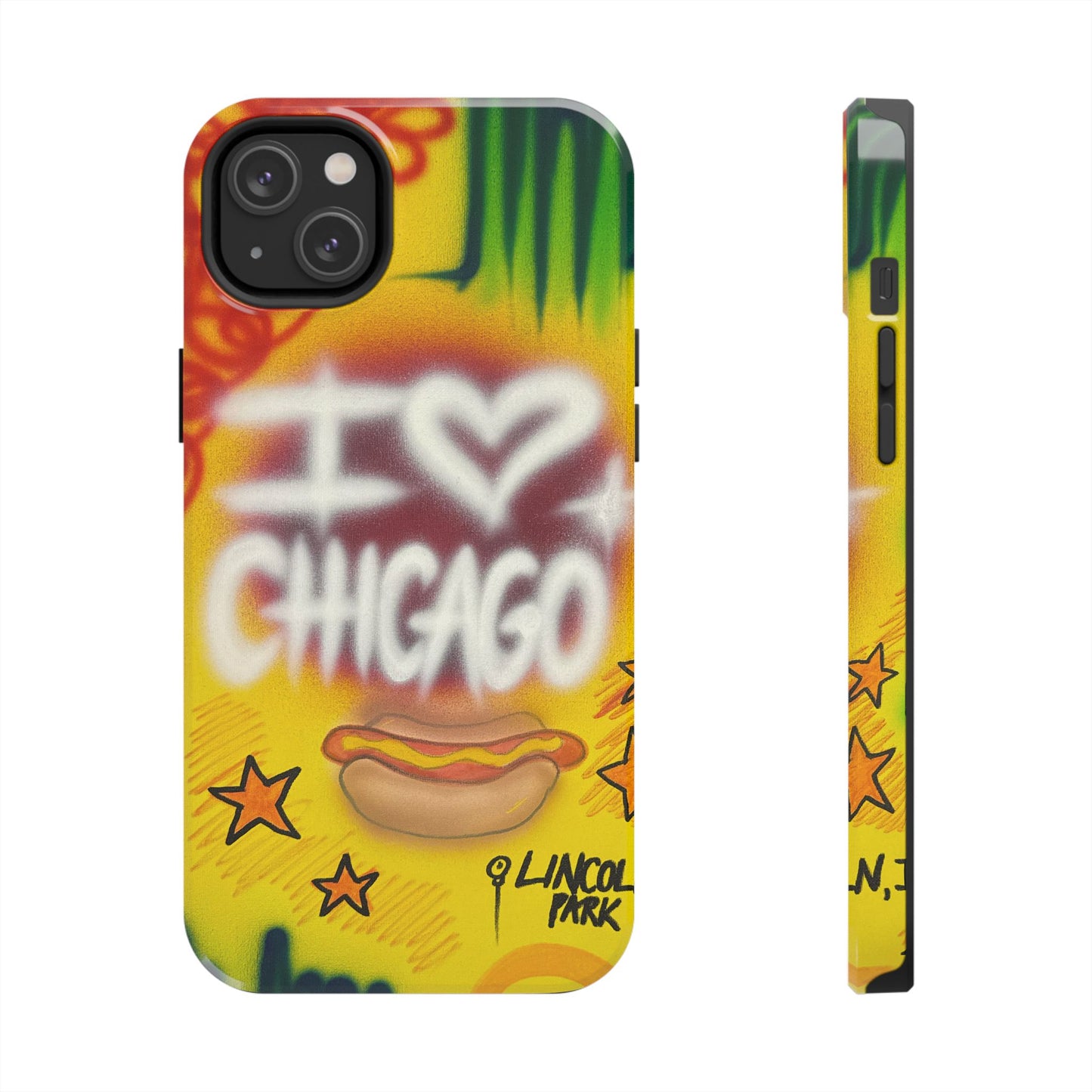 "chicago" airbrush iPhone case