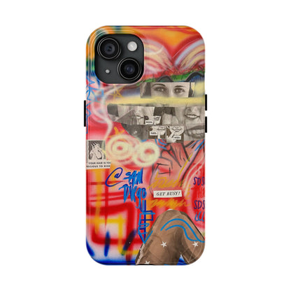 "get busy!" airbrush iPhone case