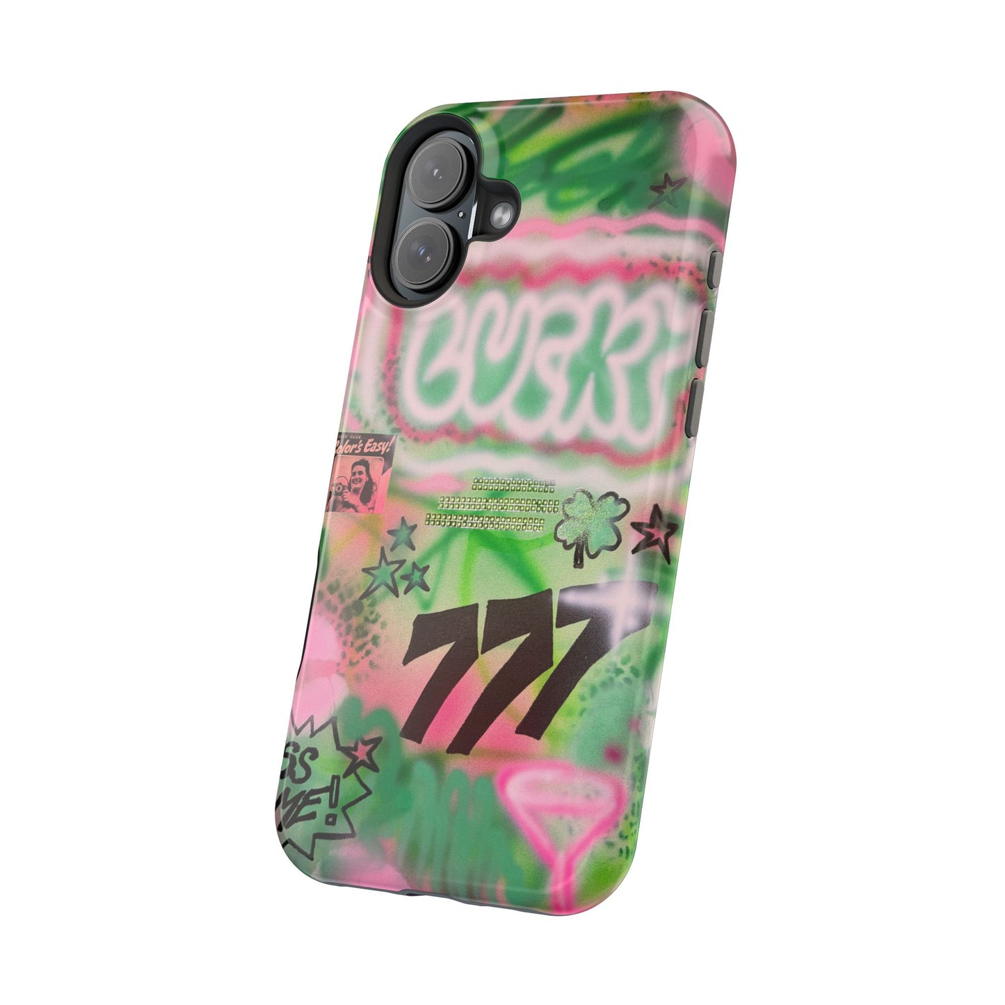 MagSafe "so lucky" airbrush iPhone case