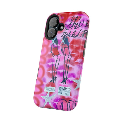 MagSafe "tickled pink" airbrush iPhone case