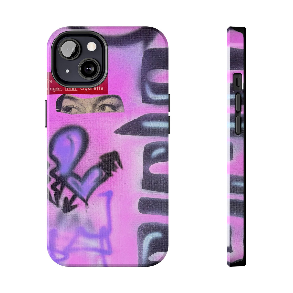 "Lila Prinzessin" Airbrush iPhone Hülle